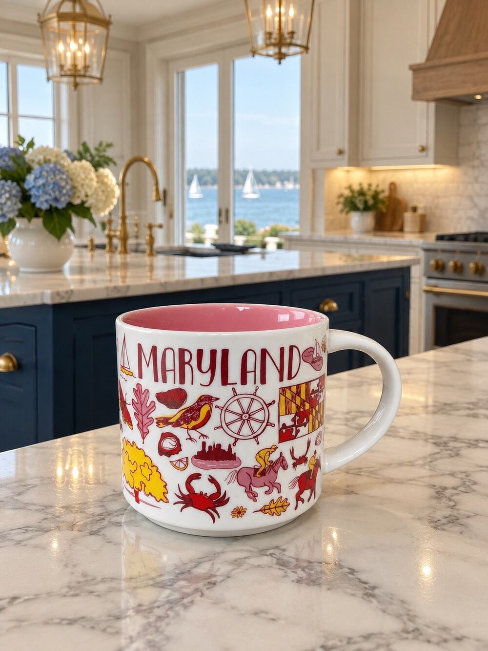 Starbucks Maryland Been There Series Ceramic Coffee Mug 14 Oz With Box